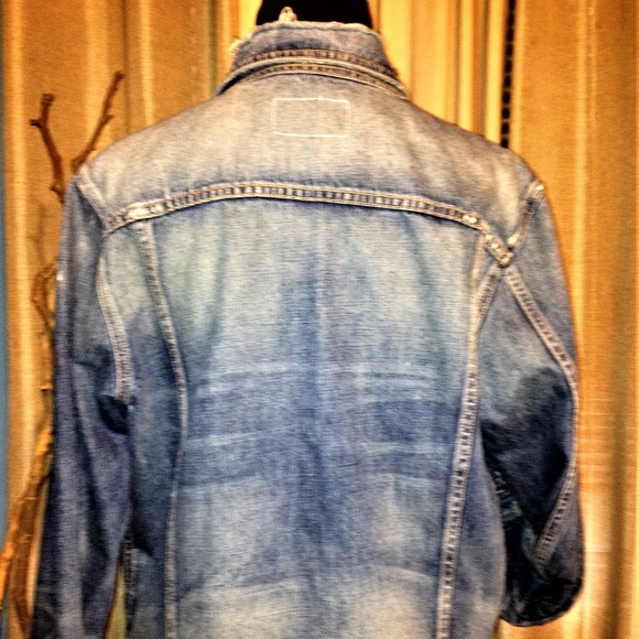 OF A KIND RAG BONE DISTRESSED JEAN JACKET MENS